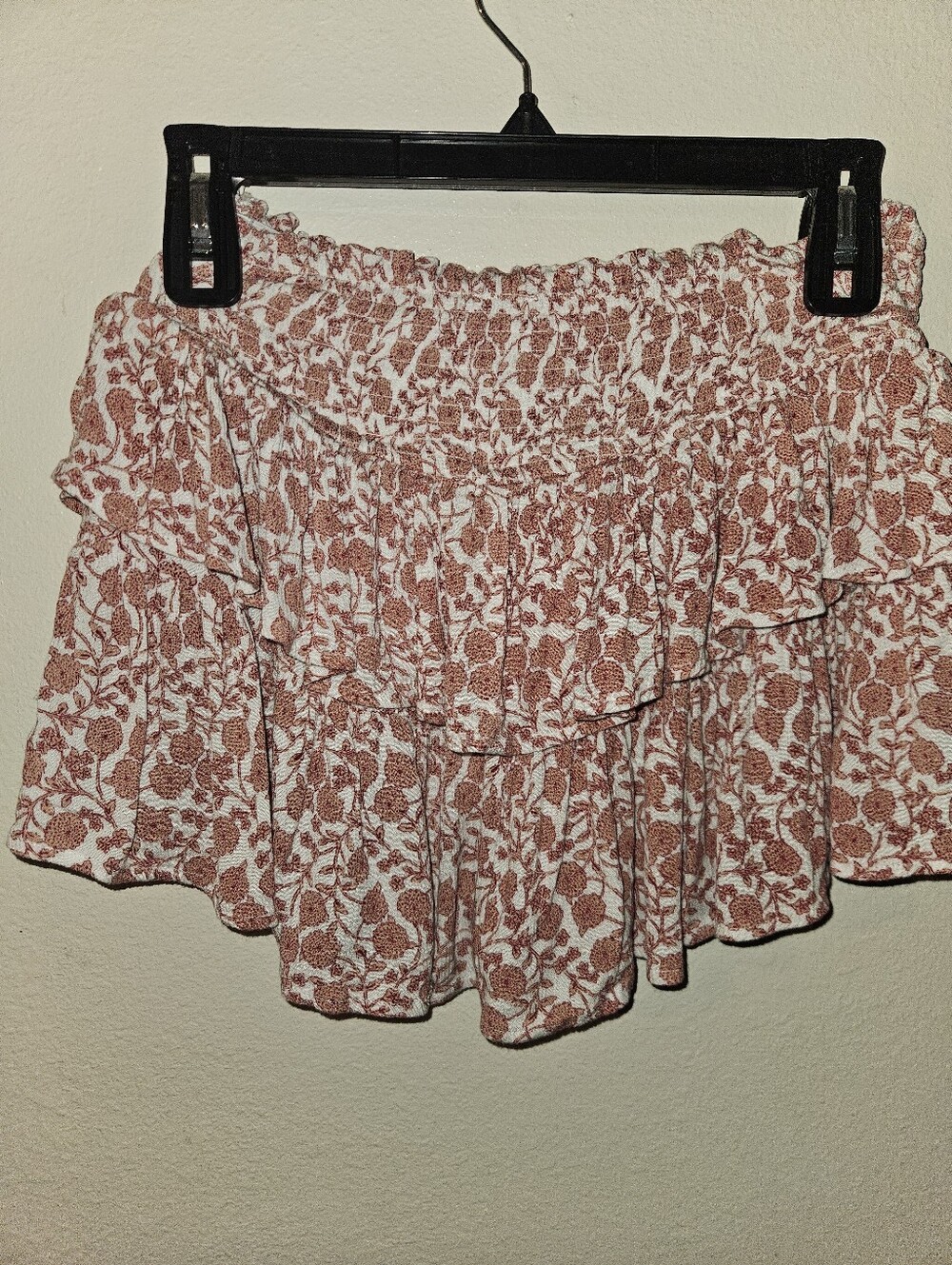 Blue Rain Womans Pull On Ruffle Tiered Skort Size S